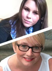 Ida og Monika styler…. rockbands!